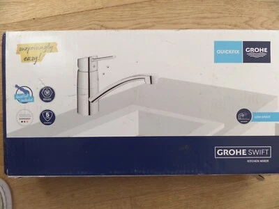 Grohe Swift Chrome effect Mixer Kitchen Top Single lever Tap 30357000 BNIB - Image 1 of 4