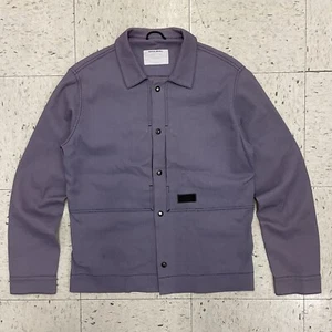 Patrik Ervell Hemdjacke Nylon Druckknopf Reißverschlusstasche SS 2014 Lavendel Lila M - Bild 1 von 12