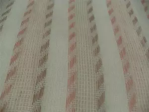 Waschbar ACRYL offen gewebt ELFENBEIN ROSA HELLBRAUN DRAPIERUNG STOFF STRUKTUR kostenlose Proben - Bild 1 von 1