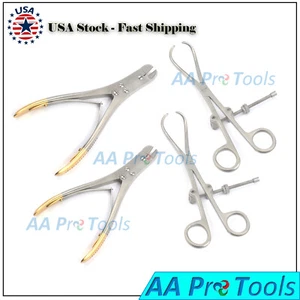 TC Pin Wire Cutter & Bone Reduction Forceps Set of 4 Pcs Orthopedic Instruments - Picture 1 of 2