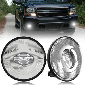 Pair LED Fog Lights For Tahoe Avalanche Yukon Suburban 2007-2013 Plug & Play - Picture 1 of 5