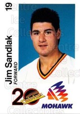 1989-90 Vancouver Canucks Mohawk #16 Jim Sandlak