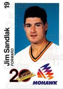 1989-90 Vancouver Canucks Mohawk #16 Jim Sandlak