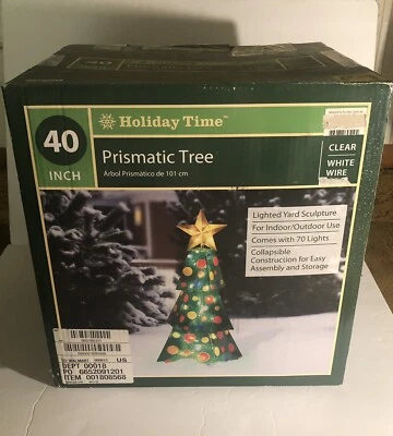 Holiday Time Prismatic Tree Outdoor and Indoor Light 40 inches tall - Image 1 of 4