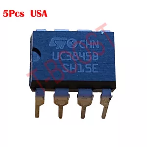  UC3845B DIP-8 HIGH PERFORMANCE CURRENT MODE PWM USA ship 5 PCS - Picture 1 of 2