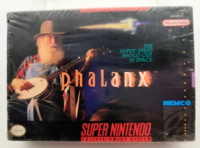 Phalanx (Super Nintendo SNES, 1992) BRAND NEW Factory Sealed H-Seam! Tears - Image 1 of 4