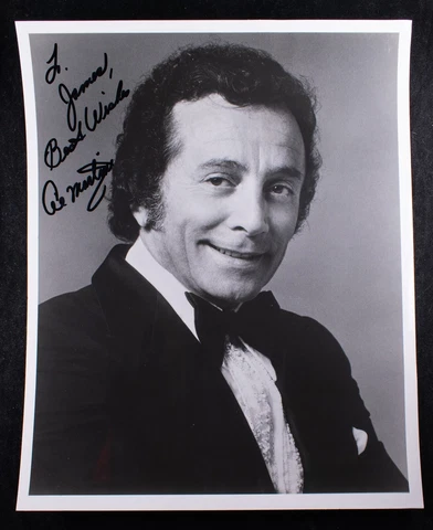 Al Martino 8x10 Autographed Photo American Singer and Actor Godfather Cover