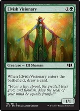 ELVISH VISIONARY ~mtg NM-M Commander 201Common xUNPLAYED