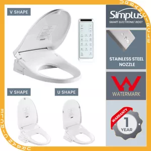 Simplus Electric Toilet Seat Smart Bidet with Cover Electronic Seats Auto Wash - Picture 1 of 44
