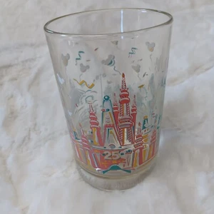 Vintage Walt Disney World 25th Anniversary 1996 Souvenir Glass Tumbler - Picture 1 of 22