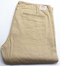 Oni Denim ONI-727-KHBESFf 12oz Khaki Beige Trousers W36 Pants Unused