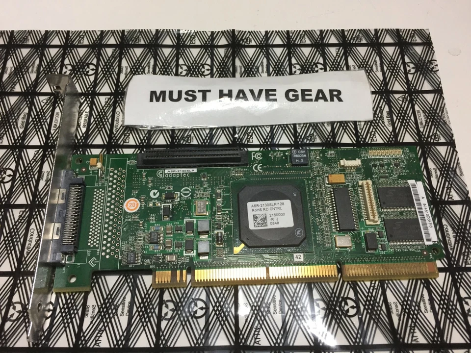 Adaptec ASR-2130SLP/128MB Ultra320 PCI-X SCSI 64-bit 133MHz 128MB Cache  - Image 1 of 4