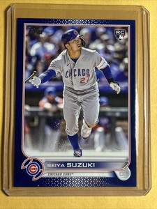 Seiya Suzuki 2022 Topps Update Royal Blue RC #US250 Chicago Cubs