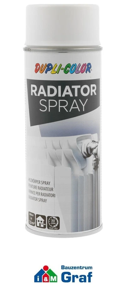 DUPLI-COLOR Heizkörper Radiator Spray 400ml / in weiß oder cremeweiß verfügbar - Bild 1 von 1