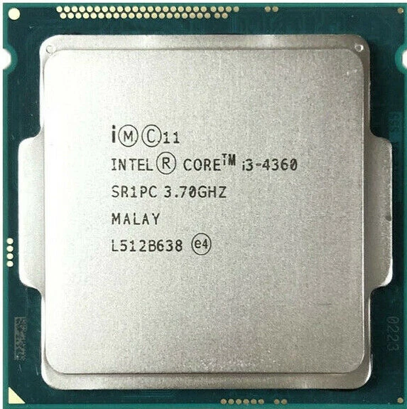 Intel Core i3-4360 Dual Core 3.7GHz 4MB LGA1150 CPU Processor SR1PC - Image 1 of 1