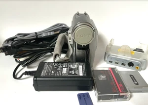 Sony Handycam Digital 8 DCR-TRV350 w/ Lots Of Accessories TESTED WORKS - Picture 1 of 13