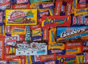 Jigsaw Puzzle Munchies Nestle's Blitz Candy Snacks Lunch 500 piece NEW 19"x14" - Picture 1 of 1
