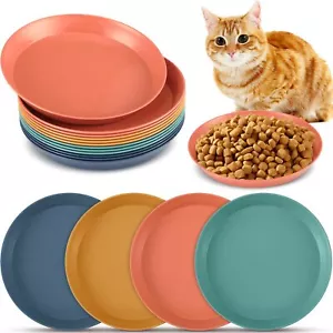 12 Whisker Fatigue Relief Cat Bowl 6'' Round Shallow Cat Food Dish, Wheat Straw~ - Picture 1 of 9