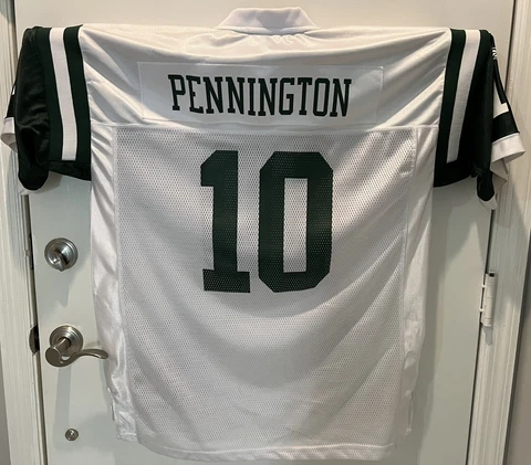New York Jets Chad Pennington NFL Reebok AUTHENTIC VGC On Field Jersey Size XL Cover