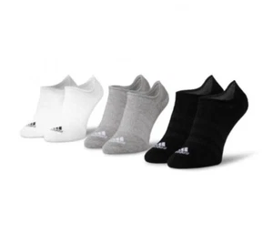 adidas Original No Show Socken Unisex - 3 Paar weiß/grau/schwarz XS (3-4,5) DZ9414 - Bild 1 von 2
