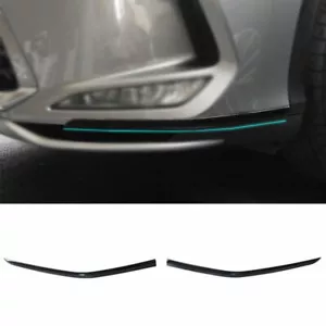 For Lexus RX350 450h 2020-2022 Black Titanium Front Bumper Diffuser Guard Strip - Picture 1 of 8