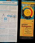 Calculatrice d'exposition vintage Kodak instantané Kodaguide guide et reçu