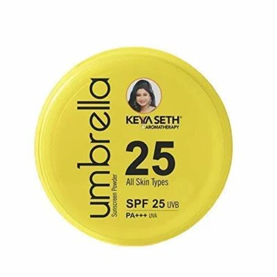 Keya Seth Aromaterapia, Protector Solar Paraguas en Polvo FPS 25 con PA+++ UV 50gm Foto 1 de 4