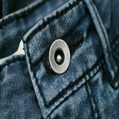 Jeansknöpfe 14mm, 17mm, 20mm bewegliche Sockel, Messing Knöpfe Jeans - Bild 1 von 4
