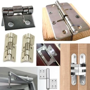 Steel Hinges for Gift Box Cabinets Return Connecting Hinges Long 25-60mm - Picture 1 of 56