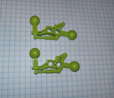 2 Lime Green Lego 32173 Star Wars Mindstorms Bionicle  leg arm Technic ball jnts - Image 1 of 4