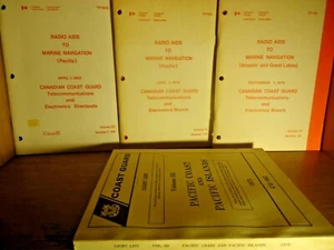 Lot 4 TPB Radio Aids to Marine Navigation & Coast Guard Light List 1973 Pacific - Picture 1 of 2