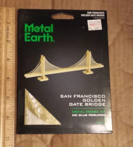 Metal Earth GOLD SF Golden Gate Bridge Stahl Modellbausatz - Bild 1 von 2