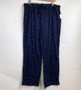 Gap Women's White Star Cotton Elastic Waist Flannel Sleep Pant Size L NWT - Picture 1 of 15