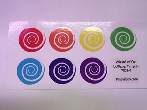 Wizard of Oz Flipper Lutscher Ziel Aufkleber 75th LE Pinball Pro WOZ - 4 - Bild 1 von 2