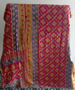 Wholesale Lot Of Indian Vintage Kantha Quilt Handmade Throw Reversible Bedspread - Picture 1 of 2