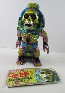 LTD PicoPico GEEK! 13,5" XOLOTL Aztekengott des Todes BLAU/GOLD Sofubi Vinyl Japan - Bild 1 von 7