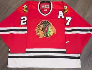 RARE VINTAGE 90S JEREMY ROENICK NIKE CHICAGO BLACKHAWKS JERSEY SIZE XL - Picture 1 of 5