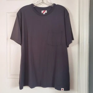T-shirt Best Made Co Supima cotone nero maniche corte USA taglia grande tasca Y2K - Foto 1 di 9