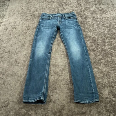 Мужские джинсы с пряжкой BKE 31x32 синие темные Jake прямой вышитый стежок ярлык:34 - Изображение 1 из 4