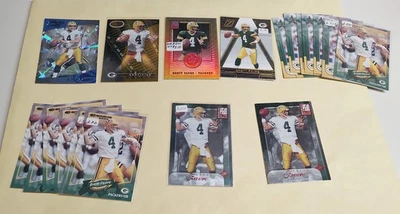 Brett Favre 2000 Donruss LOT 19 #37 #60 #47 Elite PT-8 # CS3 Leaf #114 Quantum + - Image 1 of 2