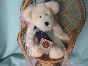 Boyds Bears T J's Best Dressed Angel Purple body Wings and chiffon scarf NWT - Picture 1 of 2