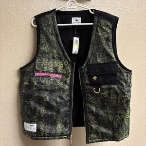 Lifted Research Group Mens LRG Reversible Greener Branches Vest NWT Medium - Picture 1 of 6