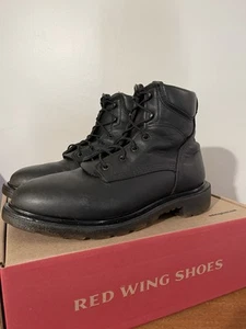 SCARPE RED WING SUPERSOLE #607 EE 9.0 LEGGERE USURA, STIVALI MADE IN USA NERI #606 - Foto 1 di 10