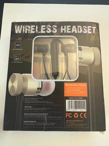 Jisusu K116 Wireless In-Ear Bluetooth Headphones Black Bass - Picture 1 of 4