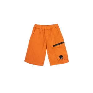 (Kids) C.P. Company Bermuda Cargo Shorts Harvest Pumpkin Orange - 23SS - Picture 1 of 1