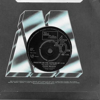 Frank Wilson "Do I Love You(Indeed" 7" Vinyl Northern Soul Tamla Motown TMG 1170 Foto 1 de 2