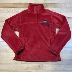 Patagonia Fleecepullover Medium Damen rot Re-Tool Snap-T Polartec Outdoor - Bild 1 von 9