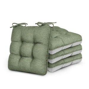 Memory Foam Chair Cushions Set of 4, Outdoor/Indoor Chair Pads for Dining Cha... - Picture 1 of 7