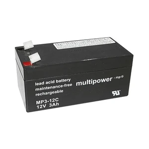 Multipower 12V 3Ah Cyclic MP3-12C AGM Bleiakku AGM - Bild 1 von 2