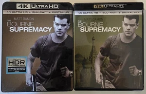 THE BOURNE SUPREMACY 4K ULTRA HD BLU RAY 2 DISCS + RARE OOP SLIPCOVER SLEEVE - Bild 1 von 1